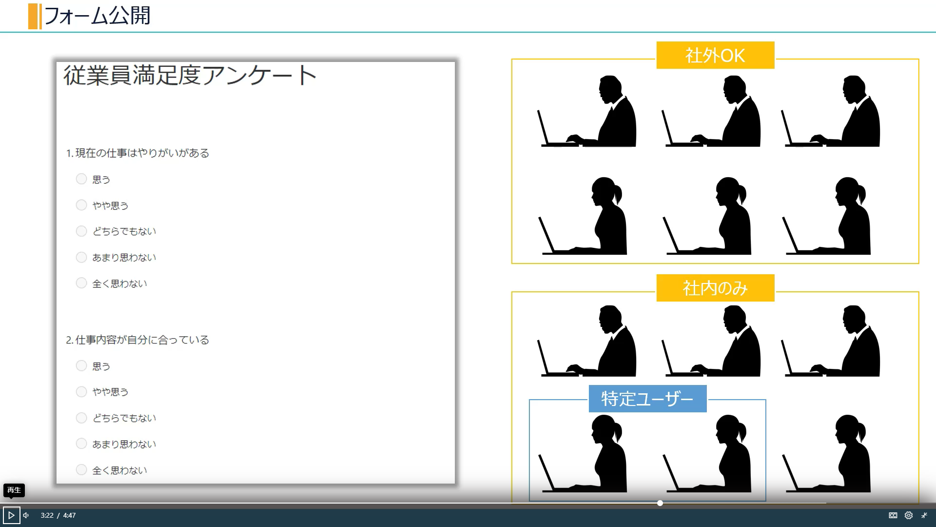 Formsでできること